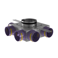 Присоединительная коробка концевая Provent KVF 160/90×6 на 6 выходов