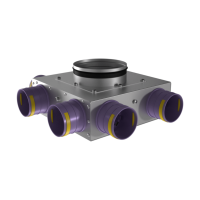 Присоединительная коробка концевая Provent KVF 160/75×6 на 6 выходов