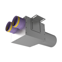 Присоединительная коробка Provent VPD 125/75×2 на 2 выхода, прямая круглая