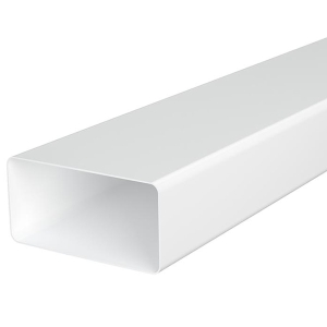 Воздуховод прямоугольный ЭРА 511ВП ПВХ (55х110 мм/0,5 м)