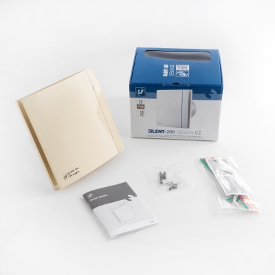 Вытяжной вентилятор с обратным клапаном Soler Palau SILENT-200 CZ IVORY DESIGN 4C