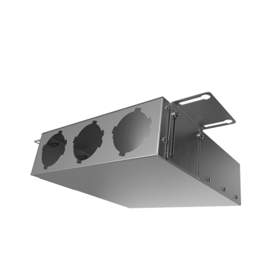 Присоединительная коробка Provent VPK 300×90/75×3 на 3 выхода, прямая прямоугольная