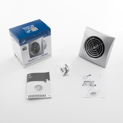 Вентилятор с обратным клапаном Soler Palau SILENT-100 CZ SILVER