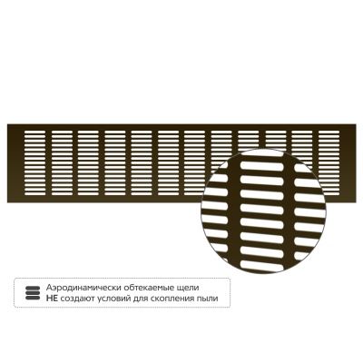 Вентиляционная решетка Благовест бронза (500x120 мм) (2шт.)