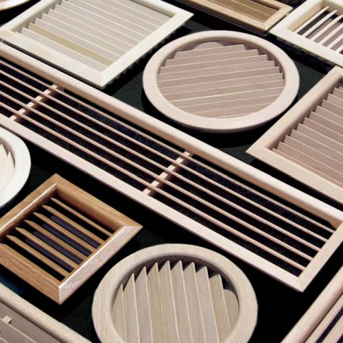 Деревянная вентиляционная решетка, бук 100x550