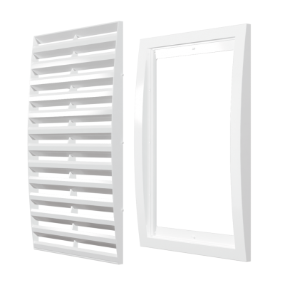 Вентиляционная решетка пластиковая вытяжная АБС 250х250 ЭРА 2525РР