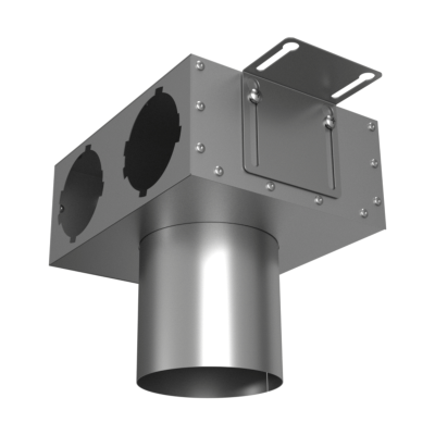 Присоединительная коробка потолочная Provent VPS 125/90×2 на 2 выхода, круглая