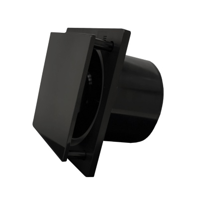 Вытяжной вентилятор с обратным клапаном Seicoi 150 Black Glass SKGP06-01