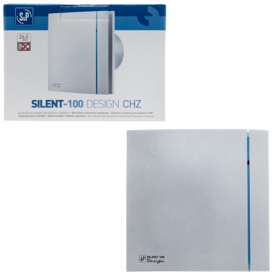 Вытяжной вентилятор Soler Palau SILENT-100 CHZ SILVER DESIGN Вытяжной вентилятор Soler Palau SILENT-100 CHZ SILVER DESIGN