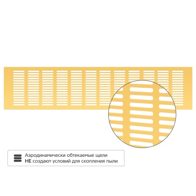 Вентиляционная решетка Благовест золото (500x120 мм)