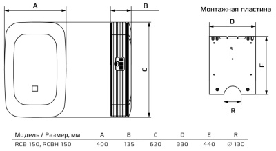 Приточно-очистительный комплекс Royal Clima BREZZA RCB 150/EH-1000