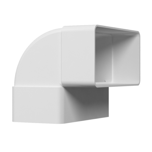 Отвод 90º прямоугольный (пластиковый) ЭРА 620КВП (204х60 мм)