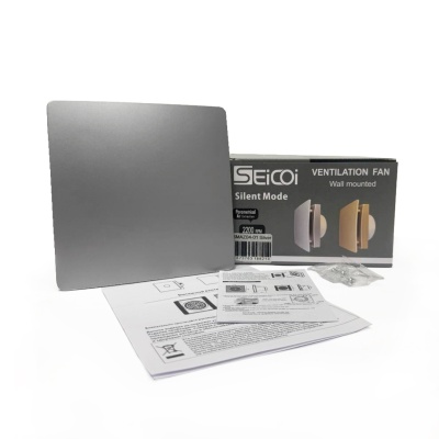 Вентилятор вытяжной потолочный Seicoi Floxy Design 100 Silver SMAZ04-01