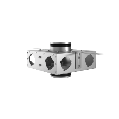 Присоединительная коробка проходная Provent KVF 125/125/75×6 на 6 выходов