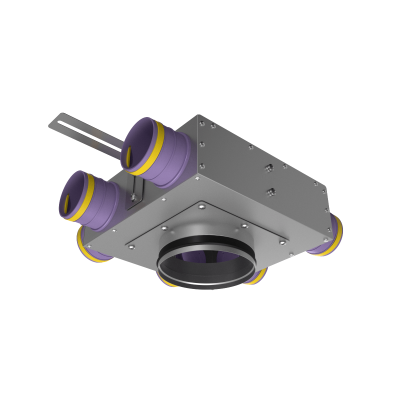 Присоединительная коробка проходная Provent KVF 160/125/75×6 на 6 выходов